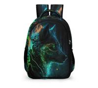 TPISLI Sac À Dos Enfants, CArtable Garçons 5-10 Ans Mignon Léger Imperméable Sac A Dos Animal Le Loup Pour Adolescents Avec Loup Loup