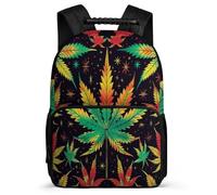 TPISLI Sac à Dos Feuilles de Cannabis pour Filles Garçons 7-12 Ans, Cartable Imprimé Plante Sac d'École Enfants, Daypack, Promenade Randonnée, Usage Quotidien, Cadeau