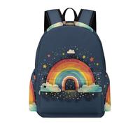 TPISLI Sac A Dos Fille Primaire, Voituretable Arc-en-ciel Design Pour Filles De CP CE1 CE2, Sac D'école Coloré Pour Enfants À La Mode