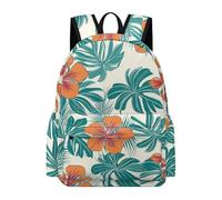 TPISLI Sac à Dos Fleurs 8-12 Ans Garçon Cartable Botanique Thème CE2 CM1 Élève Fille Cartable Scolaire Imperméable Grand pour Cours Voyage et Usage Quotidien Loisirs École