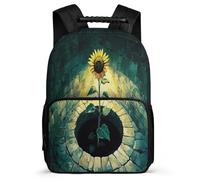 TPISLI Sac à Dos Fleurs Design Enfants 7-12 Ans Cartable Plante Design pour Garçon Fille École Primaire Daypack, Poignée Solide Détails en Feutre Promenade Randonnée