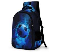 TPISLI Sac À Dos Football Soccer Enfants Scolaire Cartable Football Mignon Backpack Unisexe Unique Avec Sangle De Garçon Et Fille Ados Backpack Voyage Bag