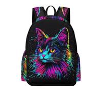 TPISLI Sac A Dos Garçons 10 Ans, Sac Chaton D'école CE1 CE2 CM1 CM2 Voituretable Animal Chat Illustration Pour Enfants Âgés De 7 À 12 Ans, Pour L'école Et Voyage