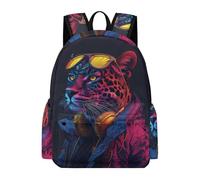 TPISLI Sac À Dos Guépard Pour Enfants - Cartable Guépard Garçons Primaire,Sac D'école Pour Filles 9-16 Ans, Sac À Dos Voyage Léopard Animal Et Sac Ecole Décontracté Pour Adolescent