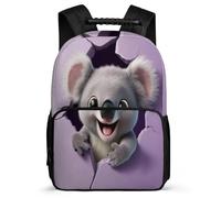 TPISLI Sac à Dos Illustration Koala Enfants 8-12 Ans, Cartable Animal pour Enfants, Sac Scolaire, School Bag, Léger Durable, Poches Latérales, Voyage Quotidien