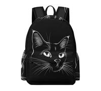 TPISLI Sac à Dos Imprimé Chat Garçon Fille 13 Ans Cartable Motif Animal Chaton CP CE1 Sac d'École Grand Format Durable pour École Voyage Loisirs, Backpack Usage Quotidien et Sorties