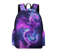 TPISLI Sac à Dos Imprimé Dragon pour Filles et Garçons 10 Ans Cartable Scolaire Style Chinois CP CE1 Sac d'École Léger Durable pour Cours Voyage Loisirs, Backpack Usage Quotidien et Sorties