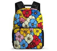 TPISLI Sac à Dos Imprimé Fleurs pour Filles Garçons 5-10 Ans, Cartable Design Plante Enfants École Primaire, Daypack, Léger Durable, Poches Latérales, Voyage Quotidien