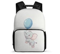 TPISLI Sac à Dos Imprimé Kawaii Éléphant pour Filles Garçons 5-10 Ans, Cartable Animal Enfants École Primaire, Daypack, Léger Durable, Poches Latérales, Voyage Quotidien