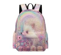 TPISLI Sac à Dos Kawaii Hérisson Ado Fille 10-16 Ans Cartable Mignon Animal Adolescent Garçon Collège Cartable Scolaire Léger Imperméable pour École Voyage Loisirs et Cours, School Bag