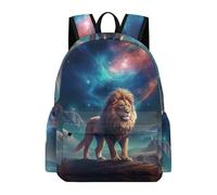 TPISLI Sac À Dos Lion Garcon Fille Enfants Cadeaux De Rentrée Cartable Lion A Garçons Enfant 10-17 Ans Sac Animal du Roi Lion Secondaire Primaire Voyage En Promenade