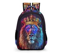 TPISLI Sac À Dos Lion Scolaire Garçons Adolescents Grands Sacs D'école Animal Theme Filles Cartables Enfants Sacs À Dos Impression Sacs D'école Pour 8-15 Ans