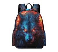 TPISLI Sac À Dos Loup Enfant, Grande Capacité Léger Cartables Filles Garçon 16,5 Pouces Sac A Dos A Dos De Animal Loup Pour Scolaire Lycée Voyage