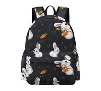 TPISLI Sac à Dos Mignon Lapin Garçon Fille 7-11 Ans Cartable Design Animal Lapin Primaire CE1 CE2 Grand Format Léger Durable pour École Rentrée Scolaire Voyage et Usage Quotidien