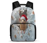 TPISLI Sac à Dos Mignon Néerlandais Cochon pour Garçons 7-12 Ans, Cartable Cochon d'Inde Sac d'École Enfants, Backpack, Promenade Randonnée, Usage Quotidien, Cadeau