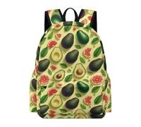TPISLI Sac à Dos Motif Avocat Pomelo Enfants 7-11 Ans Sac d'École Fruit Garçon 10 Ans Bookbag Léger Scolaire Promenade Randonnée École Voyage Randonnée Usage Quotidien