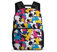 TPISLI Sac à Dos Motif Coloré Vache École Primaire pour Enfants, Cartable Design Taureau Sac Scolaire Enfants, School Bag, Promenade Randonnée, Usage Quotidien, Cadeau