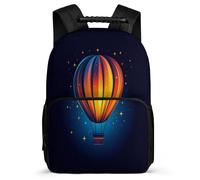 TPISLI Sac à Dos Motif Montgolfière Air Ballon pour Garçons 7-12 Ans, Cartable Montgolfière Enfants École Primaire, Backpack, Léger Durable, Poches Latérales, Voyage Quotidien