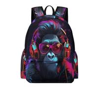 TPISLI Sac À Dos Orang-outan, Enfants Sac D'école Primaire Étudiants Cartables Scolaires Impression De Animal Imprimé Sacs Léger Élèves Cadeaux De Rentrée Ccolaire 5-12 Ans