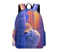 TPISLI Sac À Dos Ours polaire Motif Pour Filles Du Primaire Voituretable Animal Motif Garçon Collège Sac D'école Ado Enfants Pour Scolaire Voyage Loisirs Noël Rentrée