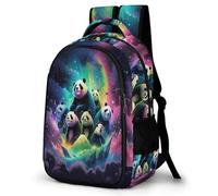 TPISLI Sac À Dos Panda Couleuré Enfants Scolaire CArtable Animal Mignon Backpack Unisexe Avec Sangle De Garçon Et Fille Ados Backpack Voyage Bag