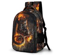 TPISLI Sac À Dos Scolaire Moto de Feu En 3D Sac À Dos D'école Léger Et Décontracté Pour Enfants, Garçons, Filles, Adolescents Car Prints Sacs D'école