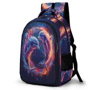 TPISLI Sac À Dos Scolaire Personnalisé Dauphin En 3D Sac À Dos D'école Léger Et Décontracté Pour Enfants, Garçons, Filles, Adolescents Vie Marine Sacs D'école