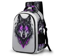 TPISLI Sac À Dos Scolaire Personnalisé Wolf Loups En 3D Sac À Dos D'école Léger Et Décontracté Pour Enfants, Garçons, Filles, Adolescents Animal Prints Sacs D'école