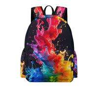 TPISLI Sac À Dos Style Aquarelle Pour Enfants - Cartable Style Aquarelle Garçons Primaire,Sac D'école Pour Filles 9-16 Ans, Sac À Dos Voyage Coloré Et Sac Ecole Décontracté Pour Adolescent