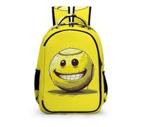TPISLI Sac A Dos Tennis Souriant, CArtable Sourire Fille Pour Enfant Léger Et Imperméable, Sac École Garçons Personnalisé Mignon Pour Adolescents 7 Ans - 16ans