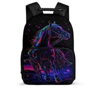 TPISLI Sac Cheval pour Garçons Filles Ce2 Cm1, Sac à Dos Cheval Animal Cartable Enfants, School Bag, Dos Rembourré, Poignée Solide, Loisirs Sorties