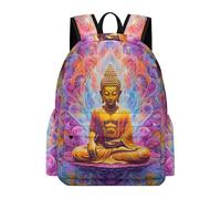TPISLI Sac Collège Bouddha Filles Cartable Bouddhisme Garçons 13 Ans Collège Sac d'École Imperméable Grand pour Cours École et Cadeau d'Anniversaire Usage Quotidien Loisirs