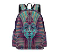 TPISLI Sac Collège Pharaon de Égypte Garçon Collège Sac à Dos Égyptien Fille 11-15 Ans Cartable Imperméable Grand pour Rentrée Scolaire Voyage et Cours Usage Quotidien, School Bag