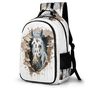 TPISLI Sac D École Cheval Sac Collège Imperméable Sac A Dos Animal Ado CArtable Fille Primaire CArtable Garcon
