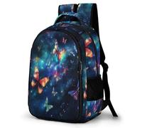 TPISLI Sac D École Papillons Couleurés Sac Collège Imperméable Sac A Dos Impression d'Insectes Ado CArtable Fille Primaire CArtable Garcon