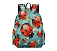 TPISLI Sac d'École Coccinelle Élève Garçon Cartable Coccinelle Élève Fille 8-12 Ans CE2 CM1 Sac Scolaire Imperméable Grand pour Cours Voyage et Usage Quotidien Loisirs Cadeau de Rentrée