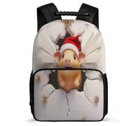 TPISLI Sac d'École Cochon d'Inde Cochon 3D pour Garçons 7-12 Ans, Sac à Dos Mignon Néerlandais Cartable Scolaire, Backpack, Tissu 1680D, Détails en Feutre, Rentrée Voyage