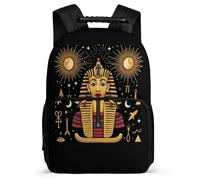 TPISLI Sac d'École Egyptian Pharaoh Enfants 7-11 Ans Sac à Dos Pharaoh pour Filles CE1 CE2 School Bag, Léger Durable Détails en Feutre Promenade Randonnée