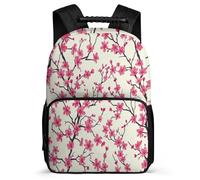 TPISLI Sac d'École Fleurs Spring Enfants 7-11 Ans Cartable Plante Thème pour Garçon Fille CE2 CM1 Backpack, Détails en Feutre Poches Latérales Voyage Quotidien