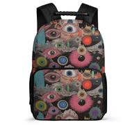 TPISLI Sac d'École Graffiti Eye Art Motif Enfants 7-11 Ans Sac Scolaire Colourful pour Élèves École Primaire School Bag, Léger Durable Dos Rembourré Cadeau Anniversaire