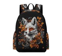 TPISLI Sac d'École Imprimé Renard Fille Garçon 15 Ans Cartable Design Animal CP CE1 Sac à Dos Durable À la Mode pour École Voyage Promenade, Daypack Usage Quotidien et Sorties