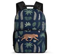 TPISLI Sac d'École Leopards pour Garçon Fille 6-11 Ans Cartable Animal Cheetahs Cours Primaire School Bag, Dos Rembourré Détails en Feutre Promenade Randonnée