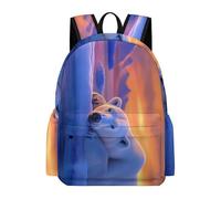 TPISLI Sac d'École Motif Ours Polaire Garçons et Filles 9-13 Ans Sac à Dos Mignon Animal CE2 CM1 Imperméable Durable pour Rentrée Scolaire Promenade Randonnée et Sorties Usage Quotidien