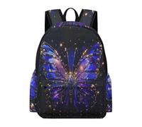 TPISLI Sac d'École Papillon 10-15 Ans Fille Sac à Dos Papillon Design Collège Élève Garçon Cartable Léger Imperméable pour Promenade Randonnée et Sorties Usage Quotidien Loisirs