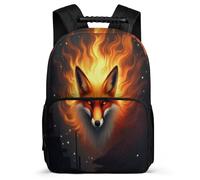 TPISLI Sac d'École Renard Design CE2 CM1 pour Filles Garçons Cartable Animal Thème 5-10 Ans School Bag, Dos Rembourré Poches Latérales Promenade Randonnée