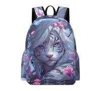 TPISLI Sac d'École Tigre Fille Garçon 9-13 Ans Cartable Animal Tigre CE1 CE2 CM1 Sac à Dos Grand Format Durable pour École Voyage Promenade, Backpack Usage Quotidien et Sorties