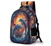 TPISLI Sac Enfant École CArtable Dauphin Primaire CArtable Animal Fille 10 Ans 12 Ans Ce2 Primaire Sac CE1 Fille Sac Garcon CArtable CE2 Sac Garcon Personnalisé