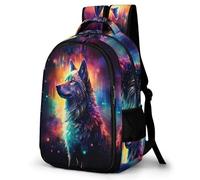 TPISLI Sac Enfant École Cartable Loup Primaire Cartable Animal Loup Fille 10 Ans 12 Ans Ce2 Primaire Sac CE1 Fille Sac Garcon Cartable CE2 Sac Garcon