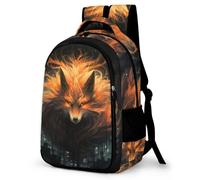 TPISLI Sac Enfant École Cartable Renard à Neuf Queues Primaire Cartable Animals Fille 10 Ans 12 Ans Ce2 Primaire Sac CE1 Fille Sac Garcon Cartable CE2 Sac Garcon
