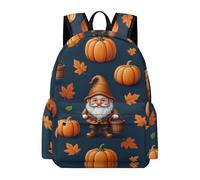 TPISLI Sac Imprimé Thème Halloween Élèves CM2 Cartable Thème Automne Garçon 9-13 Ans Sac Scolaire Léger Durable, Cours Usage Quotidien Sorties Loisirs Promenade Usage Quotidien